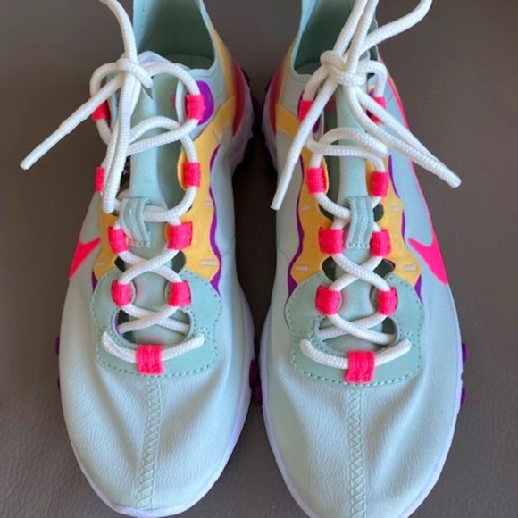 Nike React Element 55 sneakers running shoes US 7 Pistachio Frost - like NEW - Picture 1 of 16